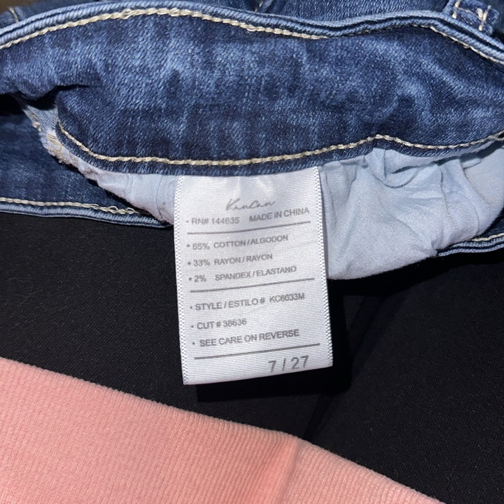 KanCan Brand Jean Shorts No Size Listed Fits like Juniors Sz 2 Great Condition - Picture 5 of 6